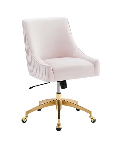 Modway Discern Performance Velvet Office Chair In White