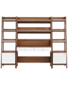 Modway Discontinued  Bixby 3pc Wood Office Desk & Bookshelf In White