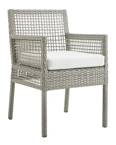Modway Discontinued  Outdoor Aura Outdoor Patio Wicker Rattan Dining Armchair In Brown
