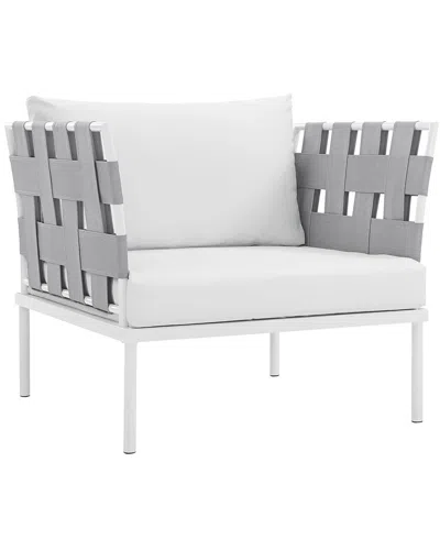 Modway Discontinued  Outdoor Harmony Outdoor Patio Aluminum Armchair In White