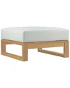 Modway Upland Outdoor Patio Teak Ottoman