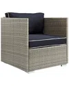 Modway Discontinued  Repose Outdoor Patio Wicker Rattan Armchair In Multi