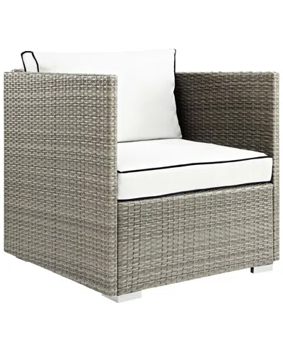 Modway Discontinued  Repose Outdoor Patio Wicker Rattan Armchair In White