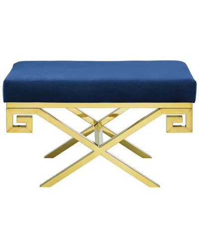 Modway Discontinued  Rove Velvet Bench In Multi