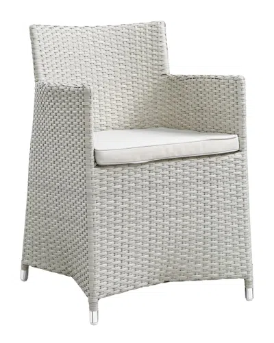 Modway Do Not Use  Junction Dining Outdoor Patio Wicker Armchair In White
