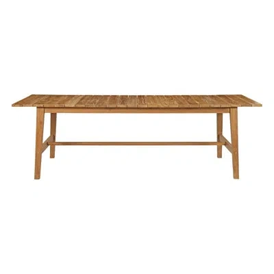 Modway Dorset Outdoor Patio Teak Dining Table In Gray