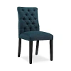Modway Duchess Parsons Upholstered Fabric Dining Side Chair In Azure