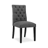 Modway Duchess Fabric Dining Chair In Gray