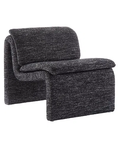 Modway Dune Boucle Upholstered Armless Accent Chair In Gray