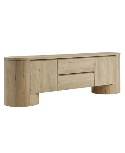 Modway Duval 71 Inch Oval Tv Cabinet In Brown