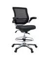 Modway Edge Drafting Chair In Black