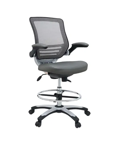 Modway Edge Drafting Chair In Gray
