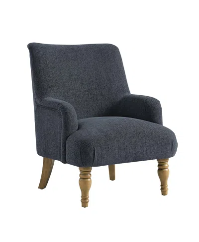 Modway Ellington Fabric Upholstered Accent Armchair In Blue