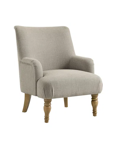 Modway Ellington Fabric Upholstered Accent Armchair In Gray