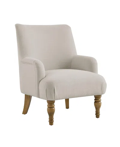 Modway Ellington Fabric Upholstered Accent Armchair In White