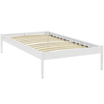 Modway Elsie Fabric Bed Frame In White