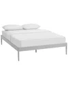 Modway Elsie Steel Bed Frame In White