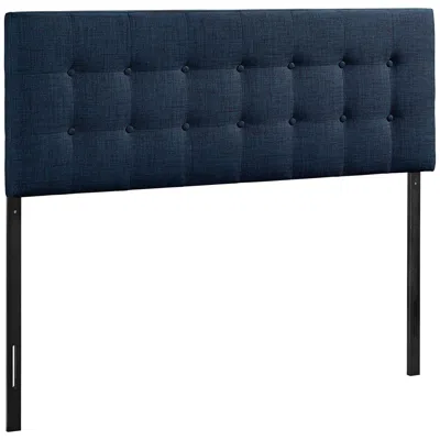 Modway Emily Navy Button-tufted Full Fabric Headboard