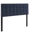 Modway Emily Upholstered Fabric Headboard In Blue