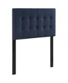 Modway Emily Upholstered Fabric Headboard In Blue