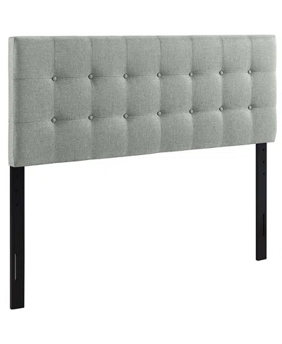 Modway Emily Upholstered Fabric Headboard In Gray