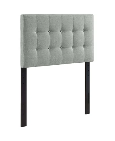 Modway Emily Upholstered Fabric Headboard In Gray