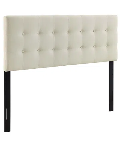 Modway Emily Upholstered Fabric Headboard In Neutral