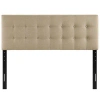 Modway Emily Upholstered Headboard In Beige Polyester Blend