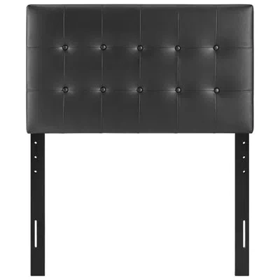 Modway Emily Upholstered Vinyl Headboard In Black