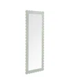 Modway Emmeline Scalloped Rectangle Floor Mirror In Green