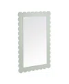 Modway Emmeline Scalloped Rectangle Wall Mirror In Green