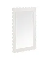 Modway Emmeline Scalloped Rectangle Wall Mirror In White
