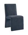 Modway Emory Fabric Upholstered Dining Side Chair In Blue