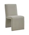 Modway Emory Fabric Upholstered Dining Side Chair In Gray