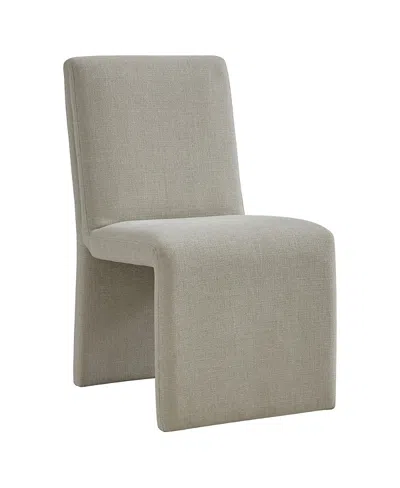 Modway Emory Fabric Upholstered Dining Side Chair In Gray