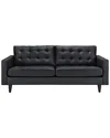 Modway Empress Upholstered Fabric Sofa In Black