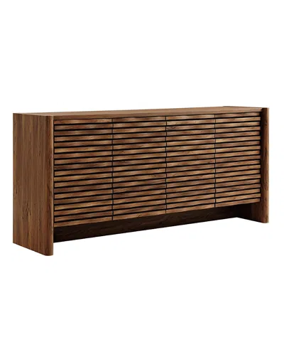 Modway Emric Wave 66 4-door Sideboard In Brown