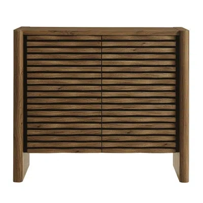 Modway Emric Wave Accent Cabinet In Walnut