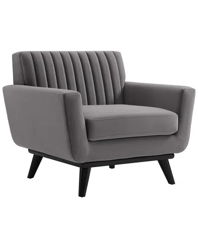 Modway Engage Channel Tufted Performance Velvet Armchair