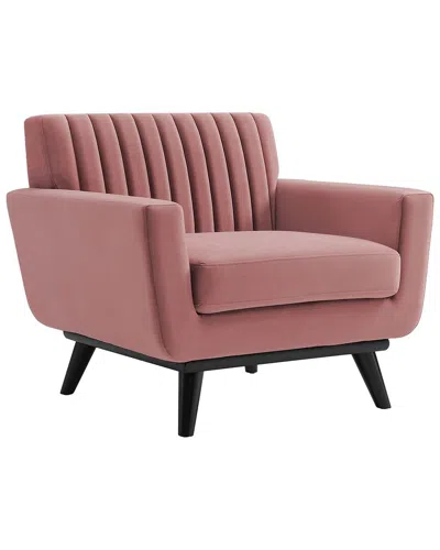 Modway Engage Channel Tufted Performance Velvet Armchair