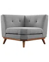 Modway Engage Fabric Corner Chair In Gold