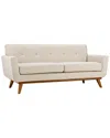 Modway Engage Upholstered Fabric Loveseat In Beige