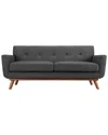 Modway Engage Upholstered Fabric Loveseat In Grey