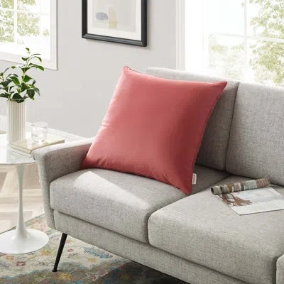 Modway Enhance Performance Velvet Throw Pillow By  In Blossom