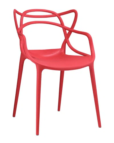 Modway Entangled Dining Armchair In Red