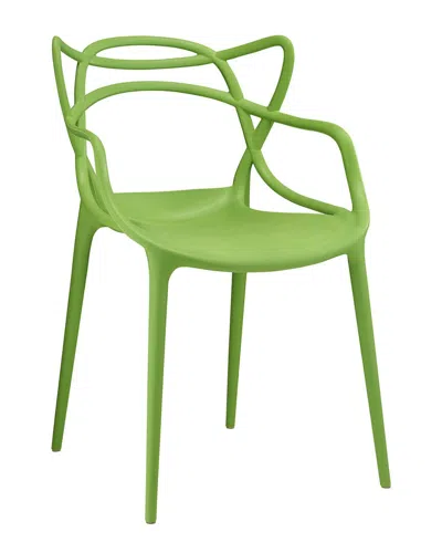 Modway Entangled Dining Armchair In Green