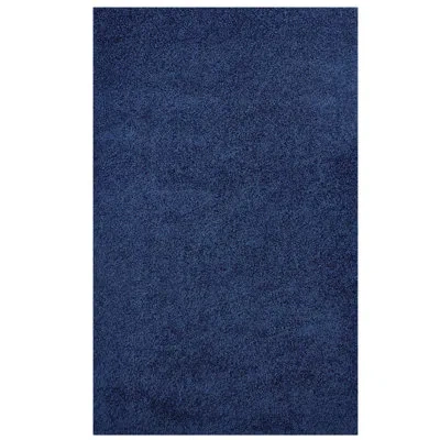 Modway Enyssa Solid Shag Area Rug In Navy