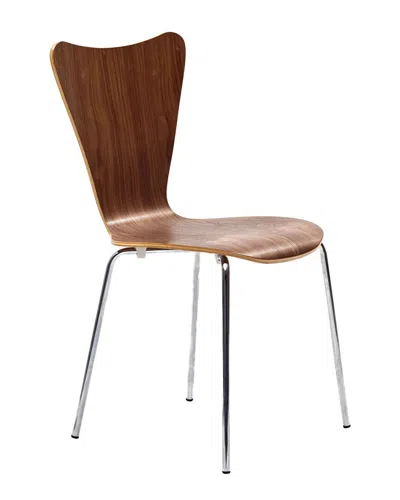Modway Ernie Dining Side Chair In Brown