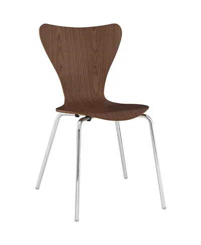 Modway Ernie Dining Side Chair In Brown