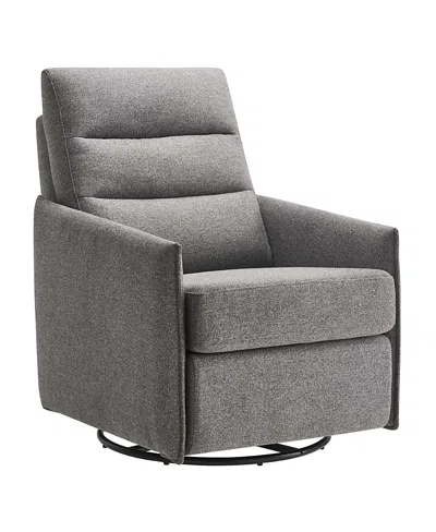 Modway Etta Upholstered Fabric Lounge Chair In Gray